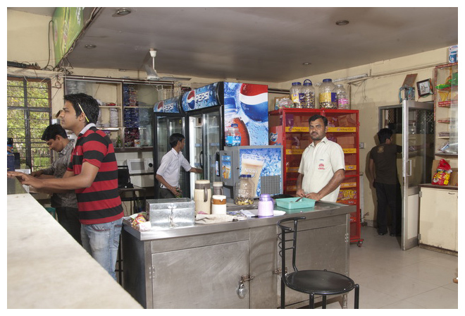 Students at the campus canteen