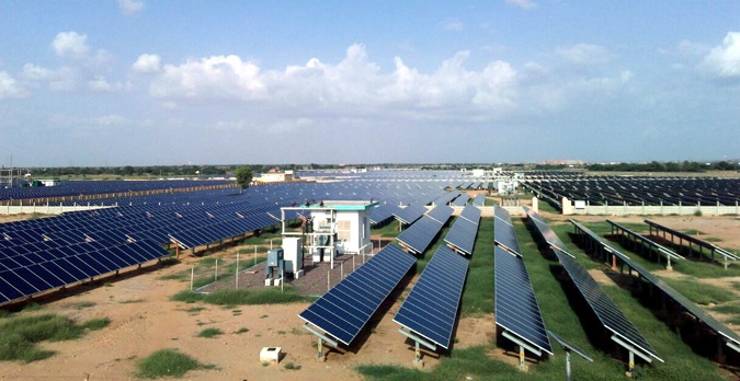 The captive solar power plant at SKIT Jaipur